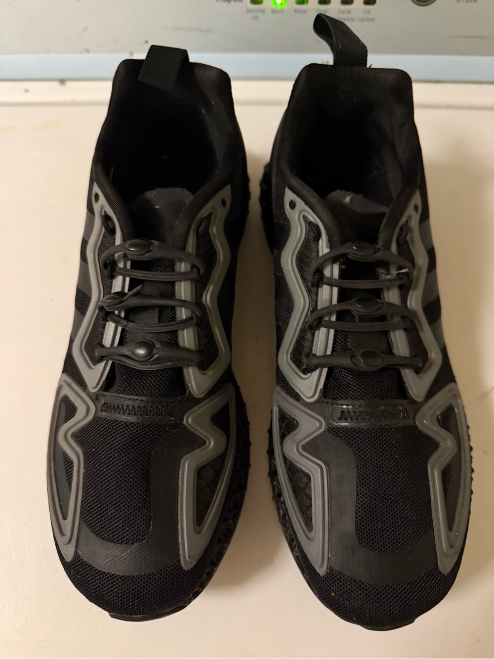 adidas Black Sneakers with Gray Overlays